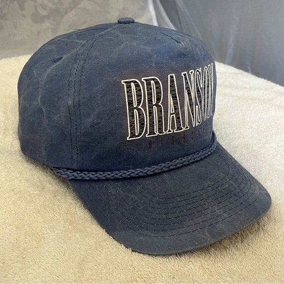 Branson Missouri Adjustable Light Blue Cotton Ball Cap - Picture 12 of 15